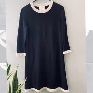 Kate Spade black knit sweater dress size Small